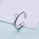 Dame ring med kat D2581 2