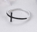 Dame ring med kors D1221 2