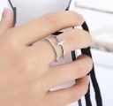 Dame ring med kors D1606 4