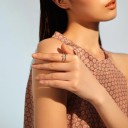 Dame ring med kors D1698 4