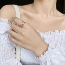 Dame ring med kors D1698 5