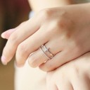 Dame ring med kors D1698 6