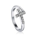 Dame ring med kors D2391 7