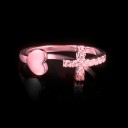 Dame ring med kors D2391 8