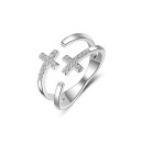 Dame ring med kors 5