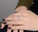 Dame ring med kors 2