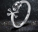 Dame ring med kranium 4