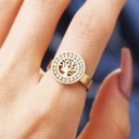 Dame ring med livets træ D2864 3