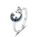 Dame ring med måne D1410 1