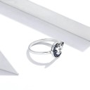 Dame ring med måne D1410 4