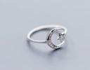 Dame ring med måne D1533 5