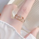 Dame ring med måne D1658 4
