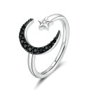 Dame ring med måne D1791 1