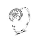 Dame ring med måne D1993 1