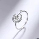 Dame ring med måne D1993 3