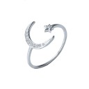 Dame ring med måne D2153 1