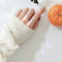 Dame ring med måne D2153 2