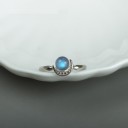 Dame ring med måne D2190 2