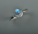 Dame ring med måne D2190 3
