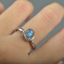 Dame ring med måne D2190 5