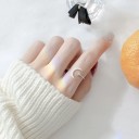 Dame ring med måne D2258 4