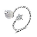 Dame ring med måne D2278 2
