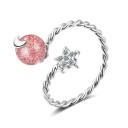 Dame ring med måne D2278 1