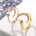 Dame ring med måne D2433 1