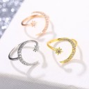 Dame ring med måne D2433 4