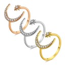 Dame ring med måne D2433 5