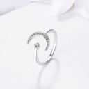 Dame ring med måne D2655 1