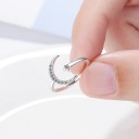 Dame ring med måne D2655 2