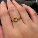 Dame ring med måne D2737 2