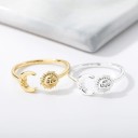 Dame ring med måne D2737 4