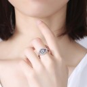 Dame ring med øje D2063 1
