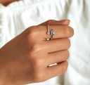 Dame ring med øje D2261 4