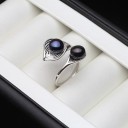 Dame ring med perle D1148 6