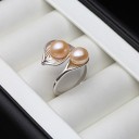 Dame ring med perle D1148 7