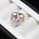 Dame ring med perle D1148 8