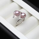 Dame ring med perle D1148 9