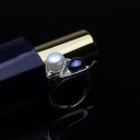 Dame ring med perle D1148 1