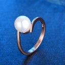 Dame ring med perle D1245 2