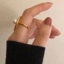 Dame ring med perle D2001 3