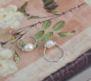 Dame ring med perle D2291 2