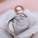 Dame ring med perle D2377 5