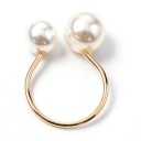 Dame ring med perle D2905 7