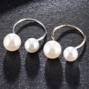 Dame ring med perle D2905 1