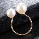 Dame ring med perle D2905 2