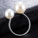 Dame ring med perle D2905 3