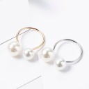 Dame ring med perle D2905 4